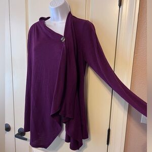 AB studio eggplant cardigan
